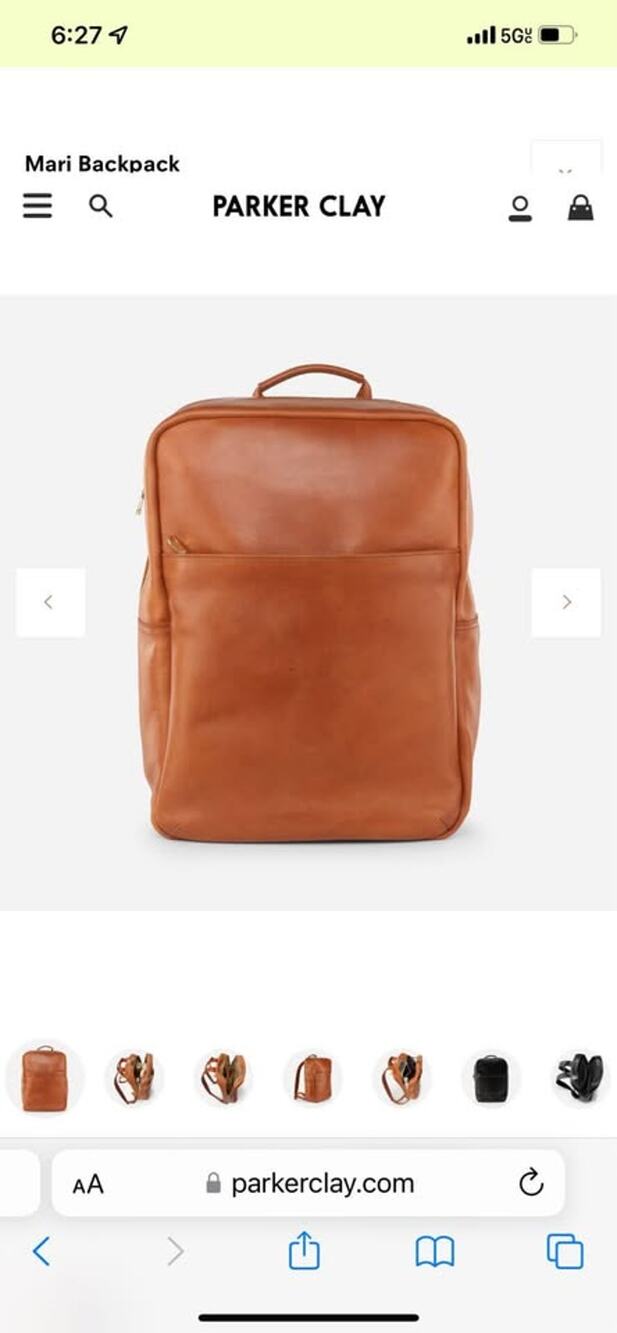 Parker Clay Leather Bag Pack